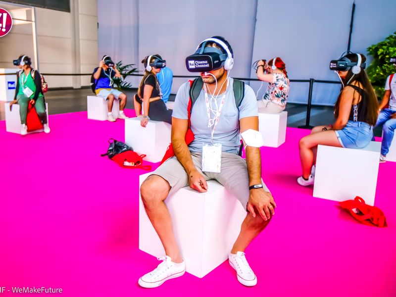 WMF 2022 visitors experience VR, promoted by Rai Cinema