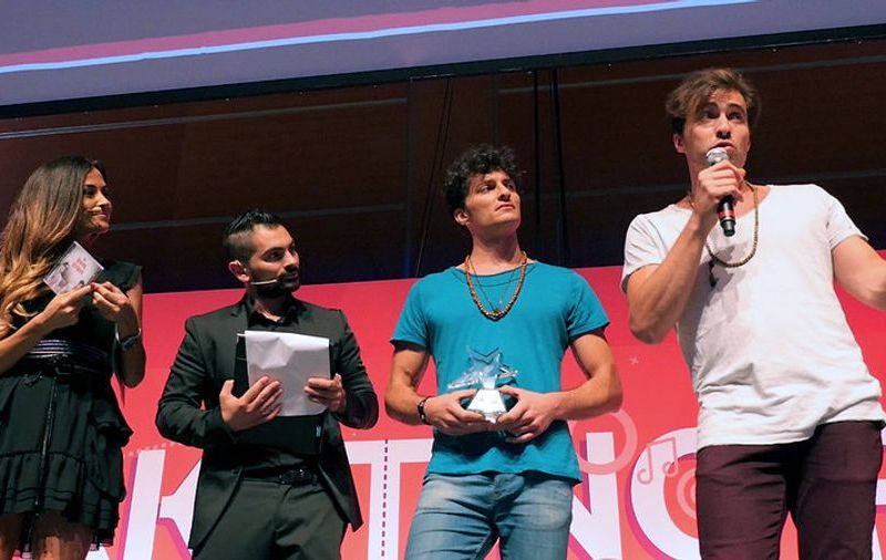 General Brothers - winners of the Rock Contest at WMF17 awarded by Giorgia Palmas and Cosmano Lombardo