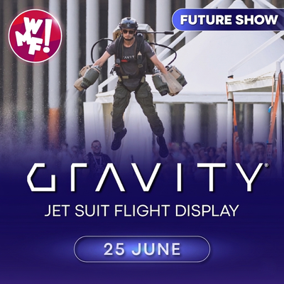 Jet Suit Flight DisplayJune 25th | 13:00 amExternal Area